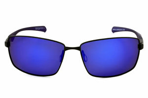 Black frame/Polarized lenses with Blue Mirror