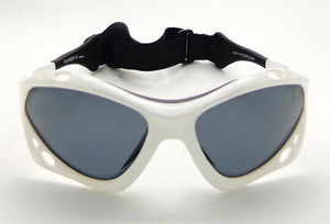 Lightning Specs (White frame/Gray polarized lenses)