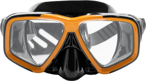 Black Skirt/Orange Accent