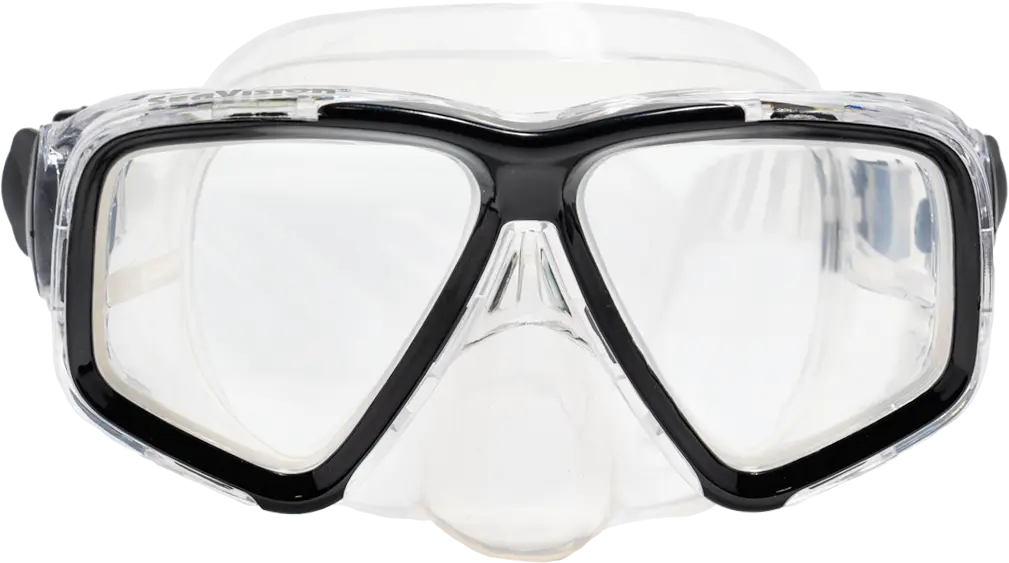 SeaVision 2100 Dive Mask Clear Skirt with Black Accent and Clear Lenses