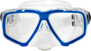 Clear Skirt/Blue Accent