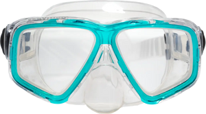 Clear Skirt/Ice Teal Accent