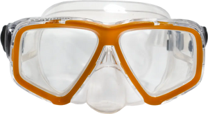 Clear Skirt/Orange Accent