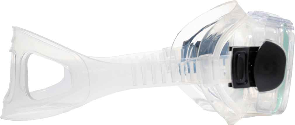 SeaVision 2000 Legacy Dive Mask Clear Skirt Side Profile