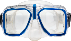 Clear Skirt/Blue Accent