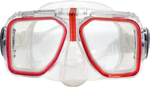 Clear Skirt/Ice Red Accent