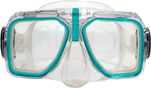 Clear Skirt/Ice Teal Accent