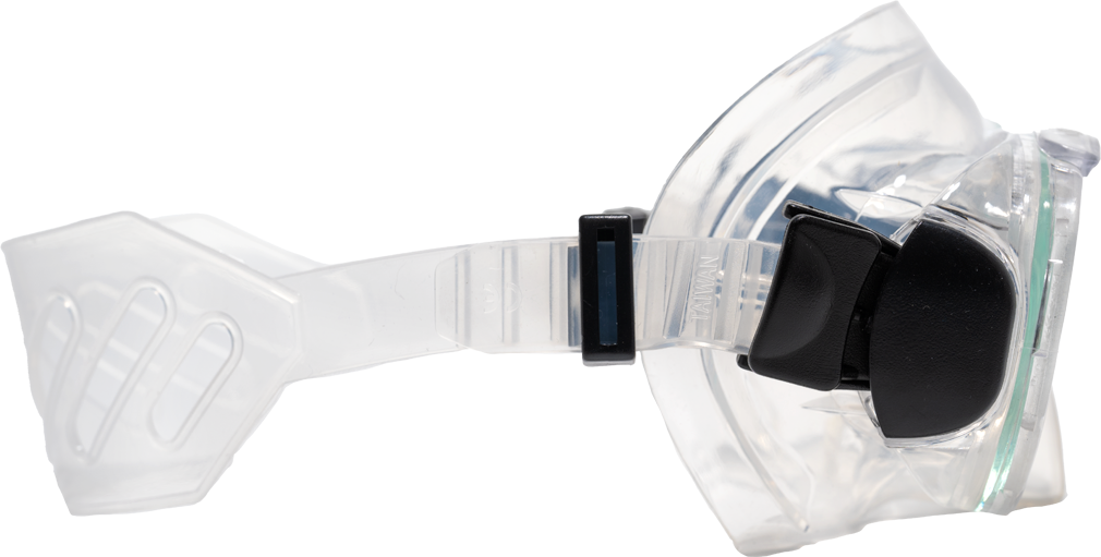SeaVision 2200 Ultra Dive Mask Clear Skirt Side Profile