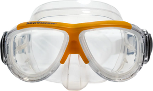 Clear Skirt/Orange Accent