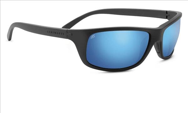 Serengeti Bormio Satin Black/Polar PhD 555nm Blue