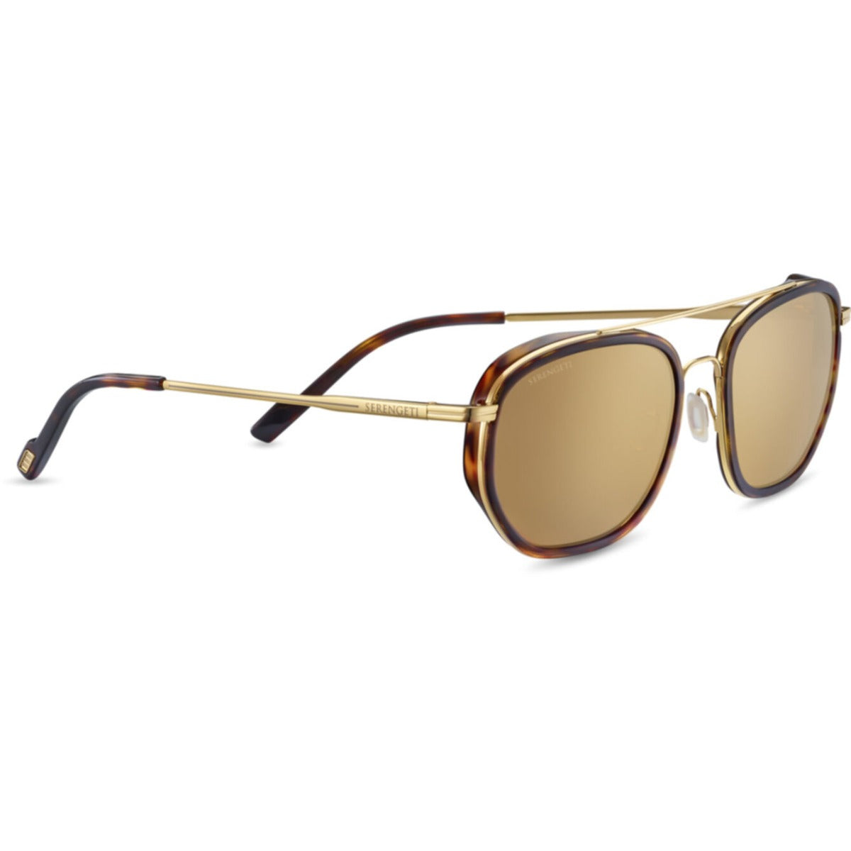 Serengeti Boron Bold Gold-Dark Tortoise/Polarized Drivers Gold