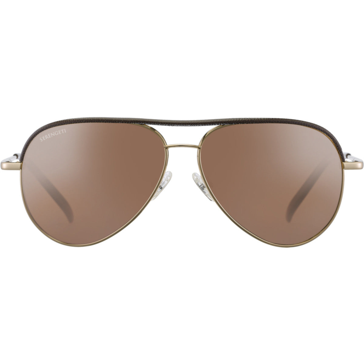 Serengeti Carrara Leather sunglasses front view