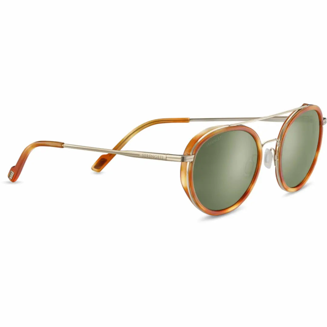 Serengeti Geary sunglasses in Gold Orange with Polarized 555nm lenses