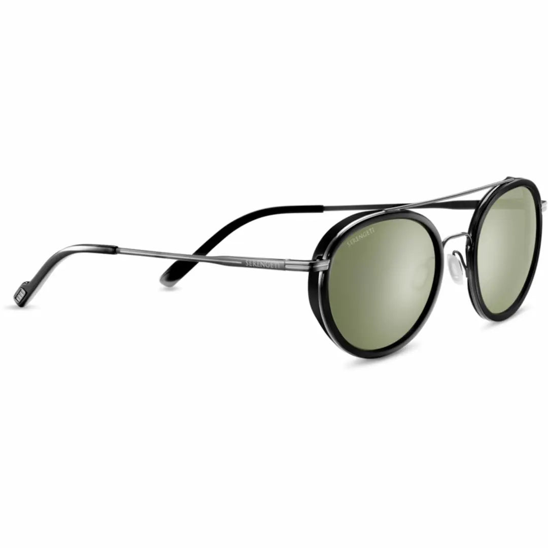 Serengeti Geary sunglasses in Black with polarized 555nm lenses