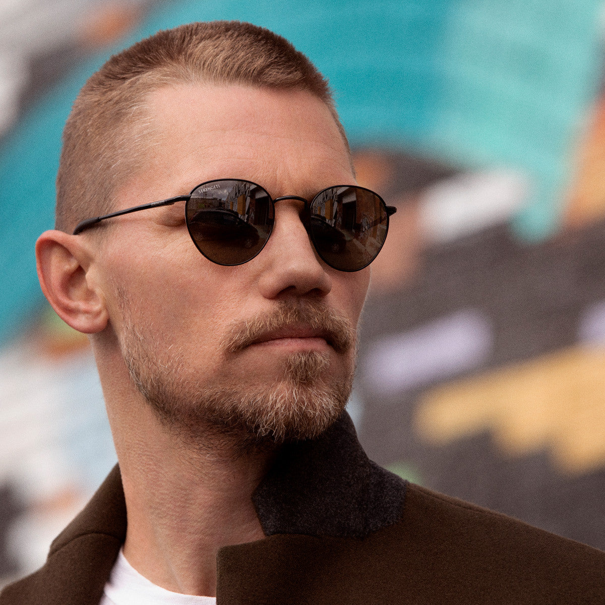 Person wearing Serengeti Hamel sunglasses