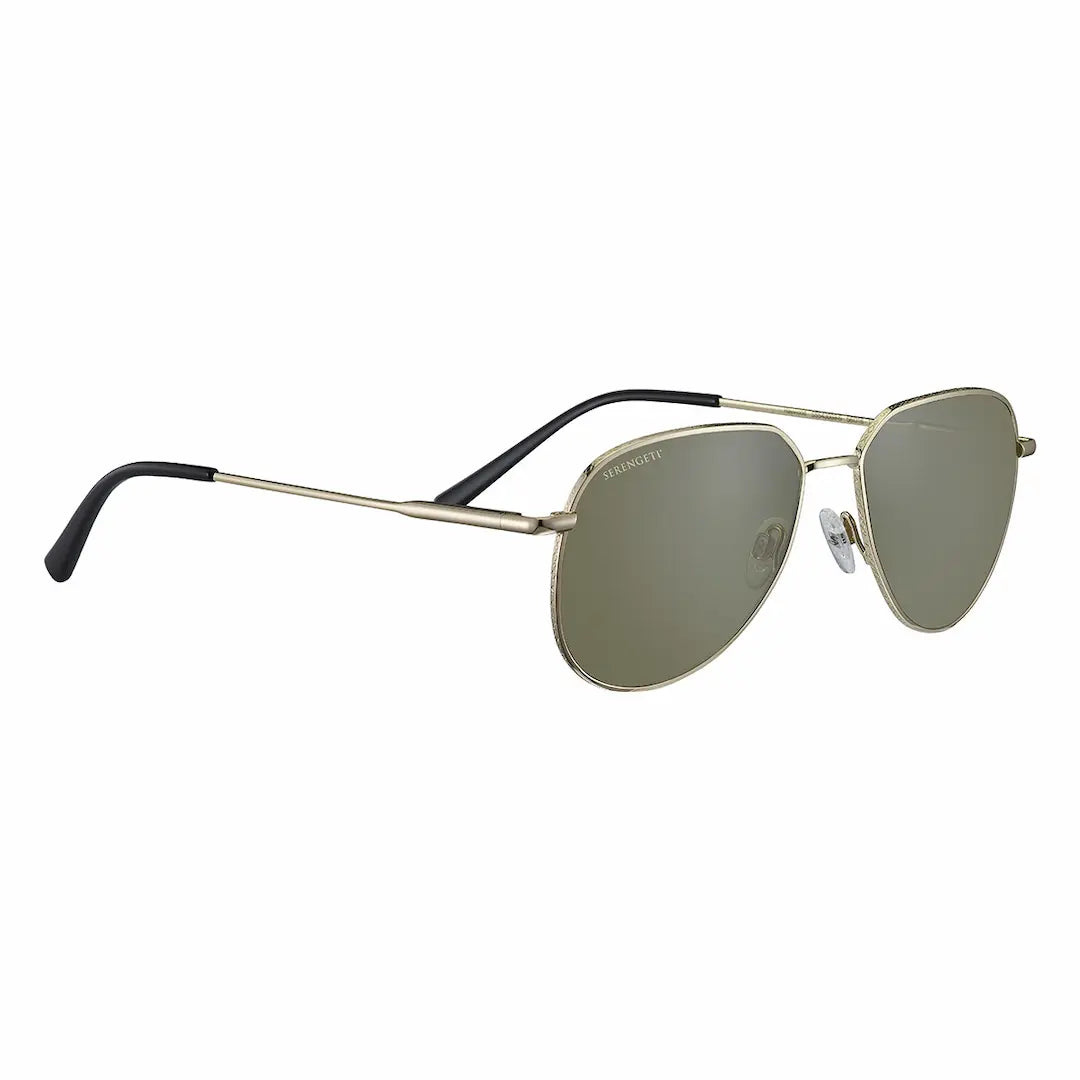 Serengeti Haywood sunglasses in gold with polarized 555nm lenses