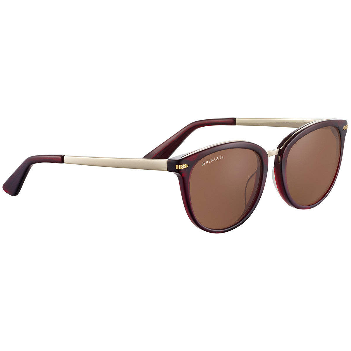 Serengeti Jodie Shiny Crystal Burgundy/Polarized Drivers