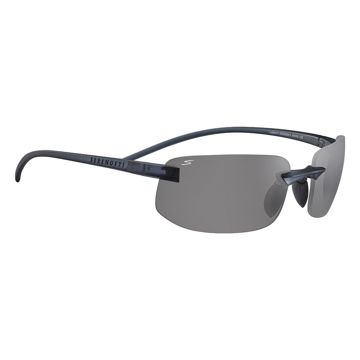 Serengeti Lupton Small Matte Crystal Black/Polarized CPG