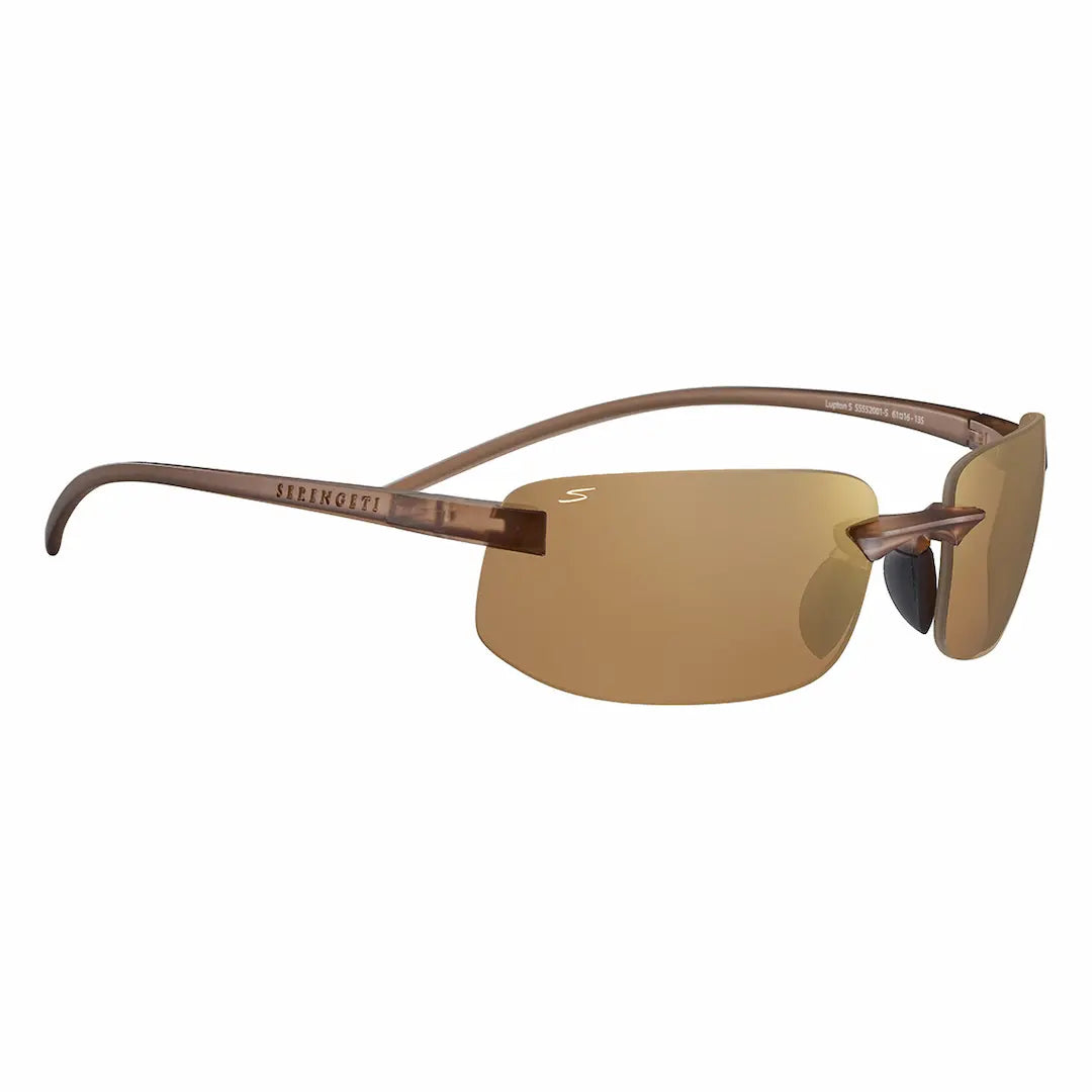 Serengeti Lupton Small sunglasses in brown with drivers gold
