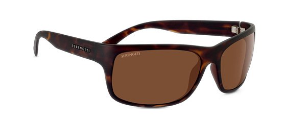 Serengeti Pistoia Satin-Shiny Black/Polarized Drivers