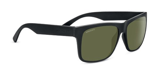 Serengeti Positano Satin Black/Polarized 555nm