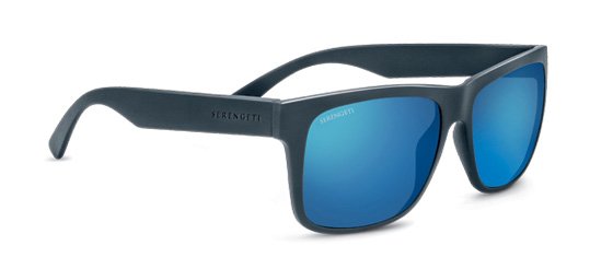Serengeti Positano Sanded Dark Gray/Polarized 555nm Blue