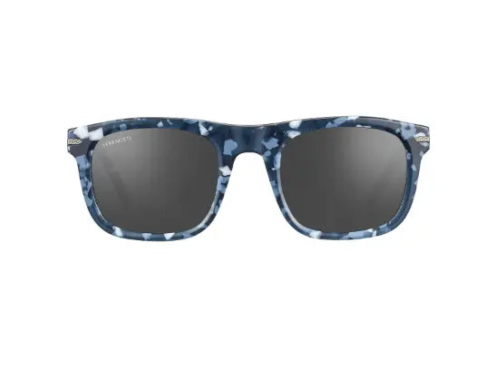 Shiny Blue Marble Frame/ Mineral Polarized Smoke Cat 2 to 3 Lens