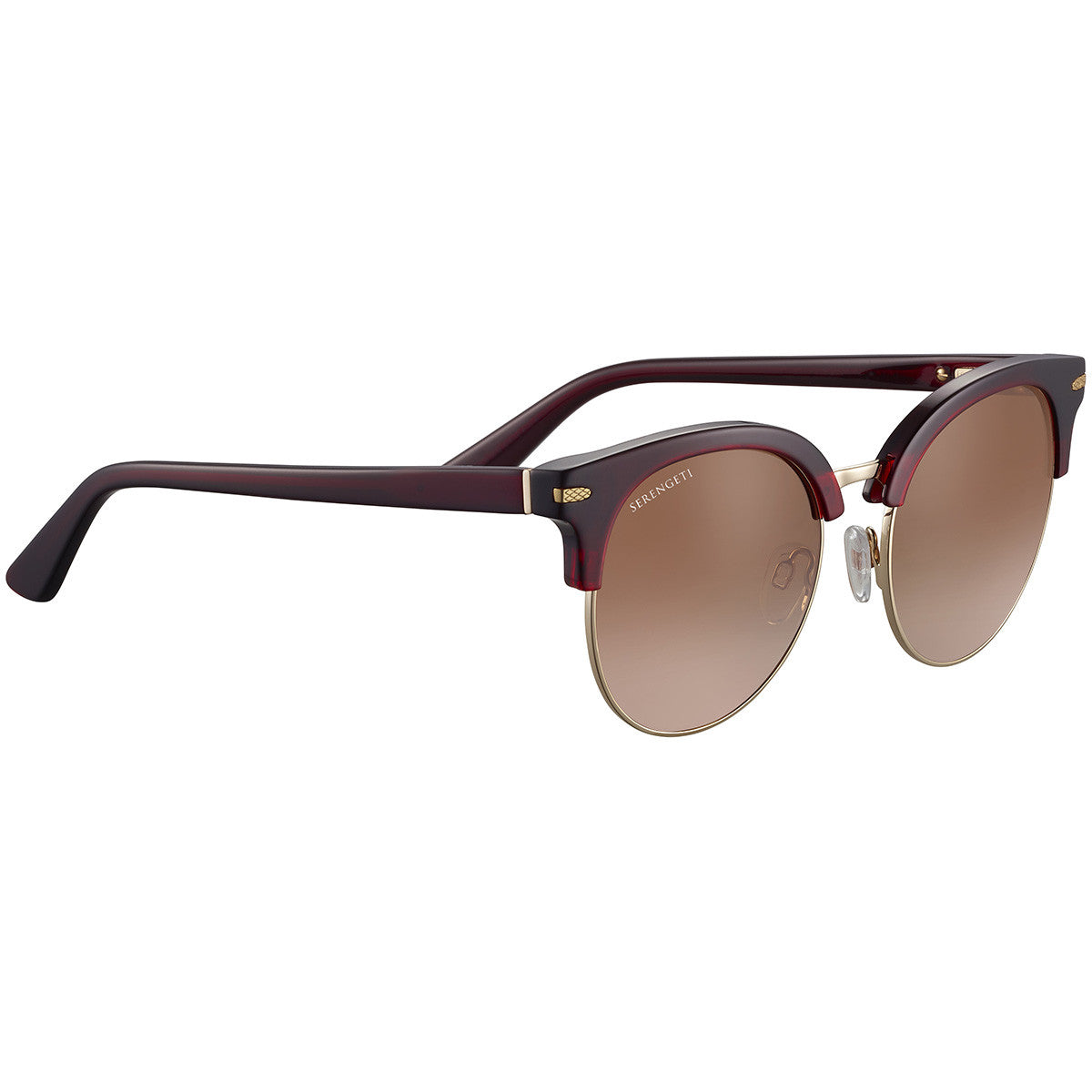 Serengeti Susan Shiny Crystal Burgundy/Polarized Drivers Gradient