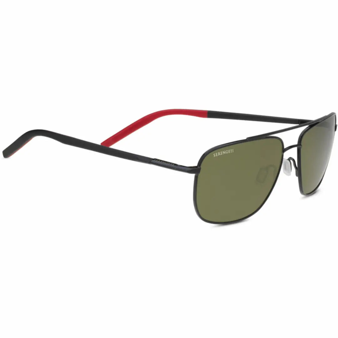 Serengeti Tellaro sunglasses in Black with polarized 555nm