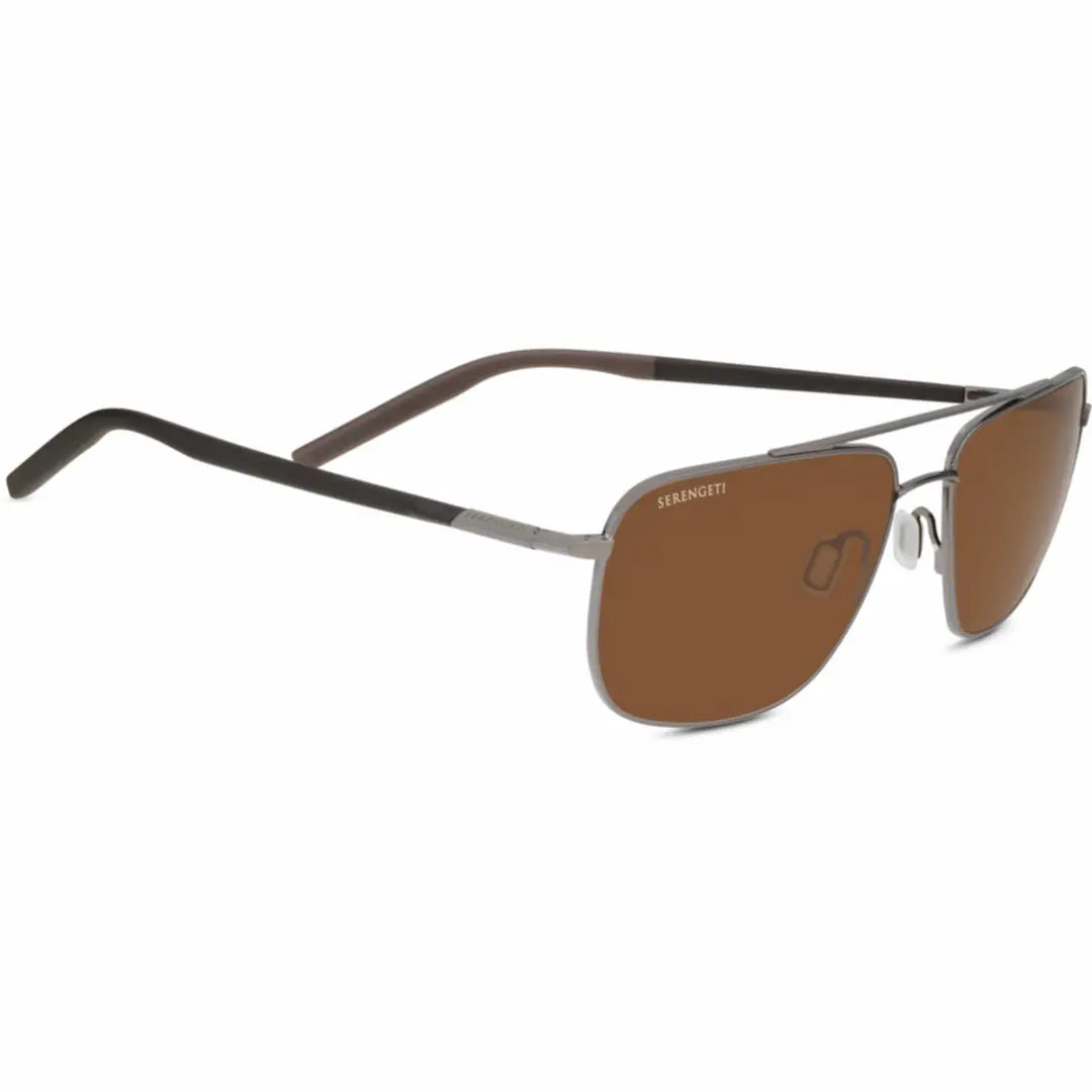 Serengeti Tellaro sunglasses in Gunmetal with polarized drivers
