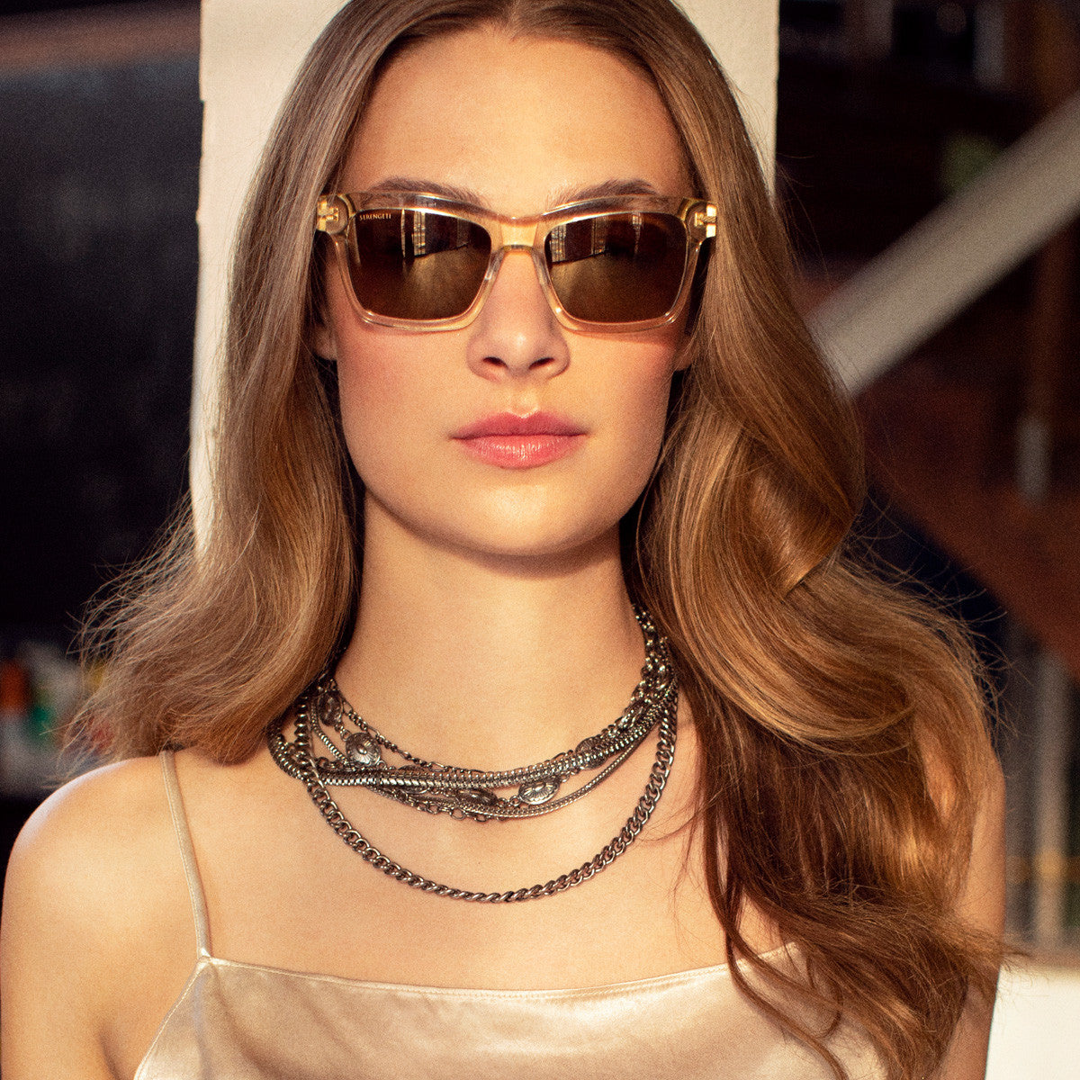 Person wearing Serengeti Winona sunglasses