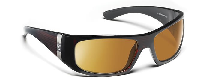 7Eye by Panoptx Shaka Mahogany/Polarized SharpView Copper Sunglasses