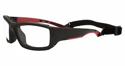 Shaq eye gear 201Z impact rated sports goggles in black with red