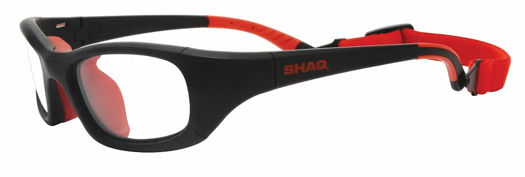 Shaq sports glasses in black with red