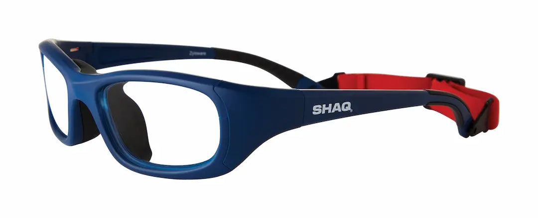Shaq sports glasses in blue with white