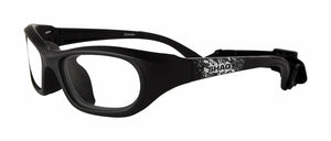 Black with White Splat/Clear lenses