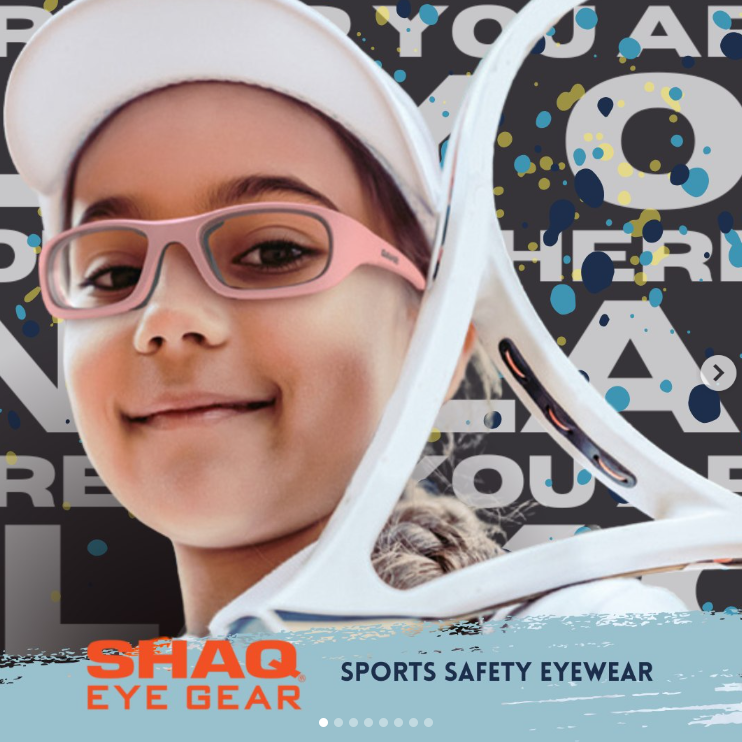Kid wearing Shaq SG101Z sports glasses