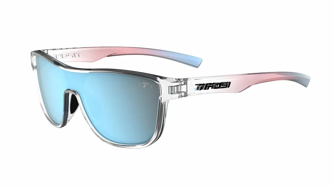Tifosi Sizzle Avant Clear frame with Blue mirror lenses