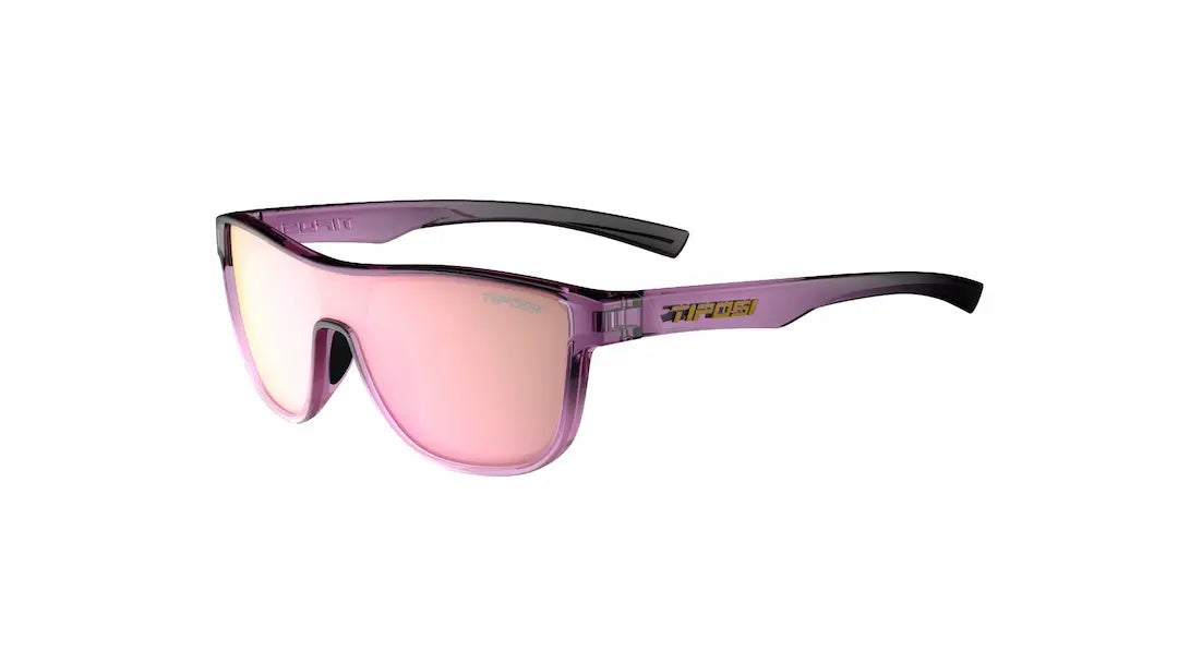 Tifosi Sizzle sunglasses in crystal peach with pink mirror