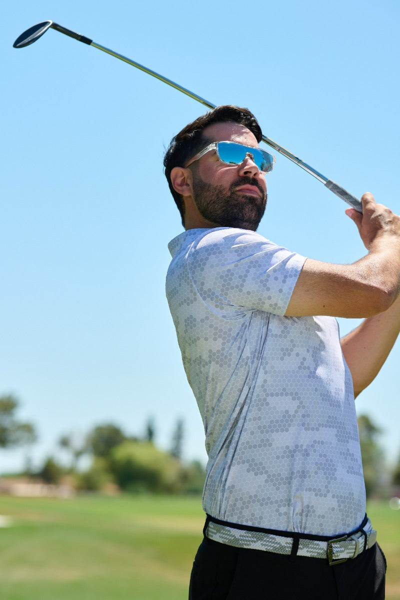 Man wearing Tifosi Sizzle sunglasses