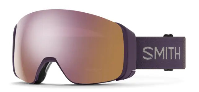 Smith 4D Mag ski goggles with asian fit nose bridge in cosmos with rose gold mirror lenses