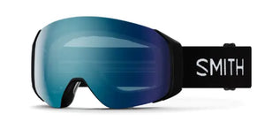 Black goggle/Chromapop Everyday Blue Mirror and Chromapop Storm Blue lenses