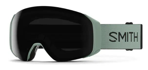 Smith 4D mag small ski goggles in sage with magnetic lenses