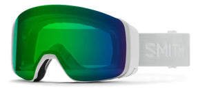 White Vapor goggle/ ChromaPop Everyday Green Mirror and Chromapop Storm Rose Flash lenses