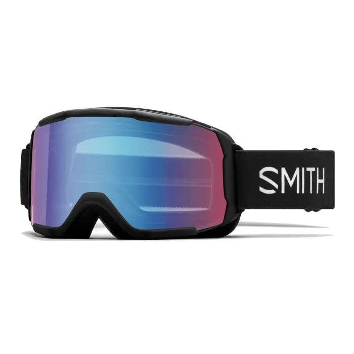 Smith Daredevil ski goggles in Black with blue sensor lenses