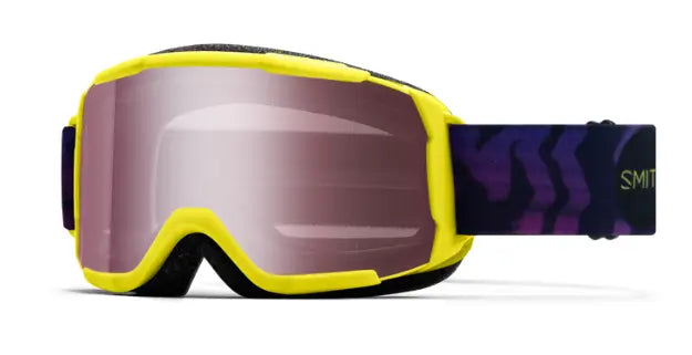 Smith Daredevil kids ski goggles in yellow with mirror lenses
