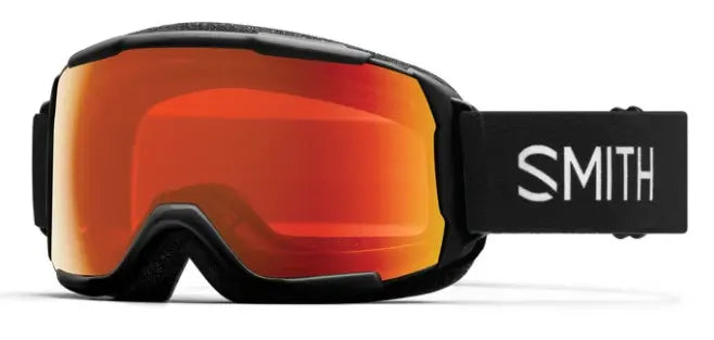 Smith Grom Snow Goggles Black Red Sol-X Mirror