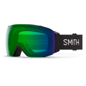 Black goggle/ ChromaPop Everyday Green Mirror Lens and Storm Rose Flash lenses