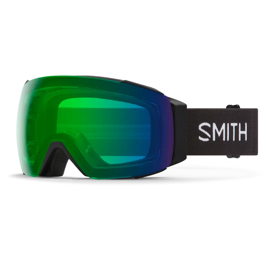 Smith I/O Mag ski goggle asian fit in Black with green mirror