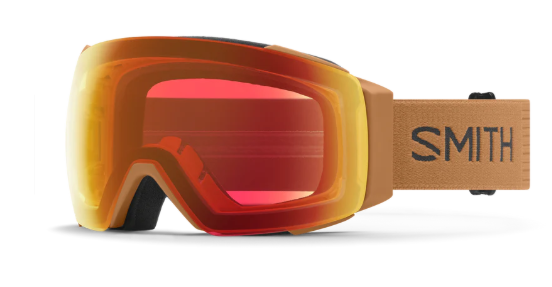 Smith I/O Mag ski goggles in komodo with light changing lenses